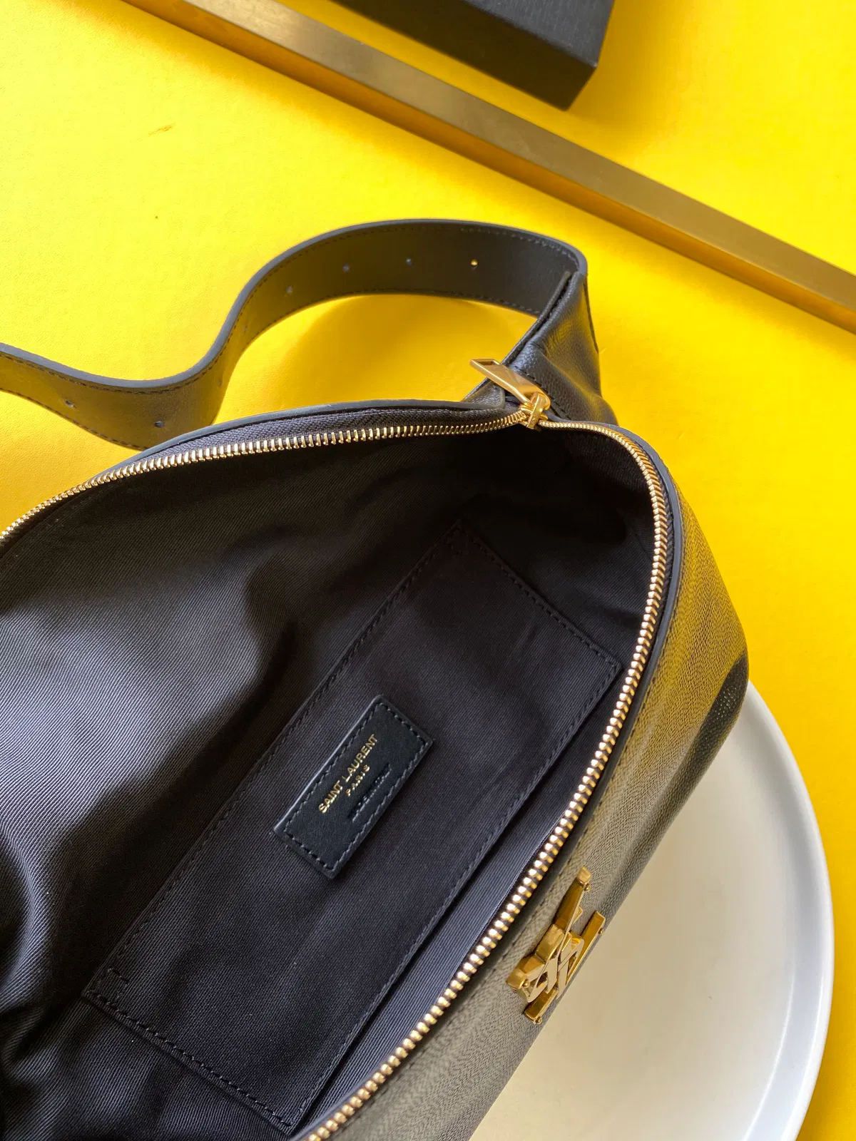 Luxury Handbag 03 Classic Monogram Belt Bag in Grain Embossed Leather — image 4