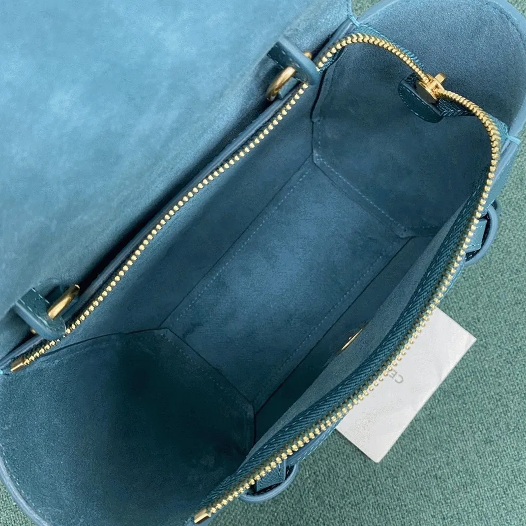 Celine Belt Nano Bag Imitation in Prussian Blue — image 4