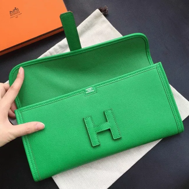 Bamboo Hermes Jige Elan 29 clutch bag — image 8