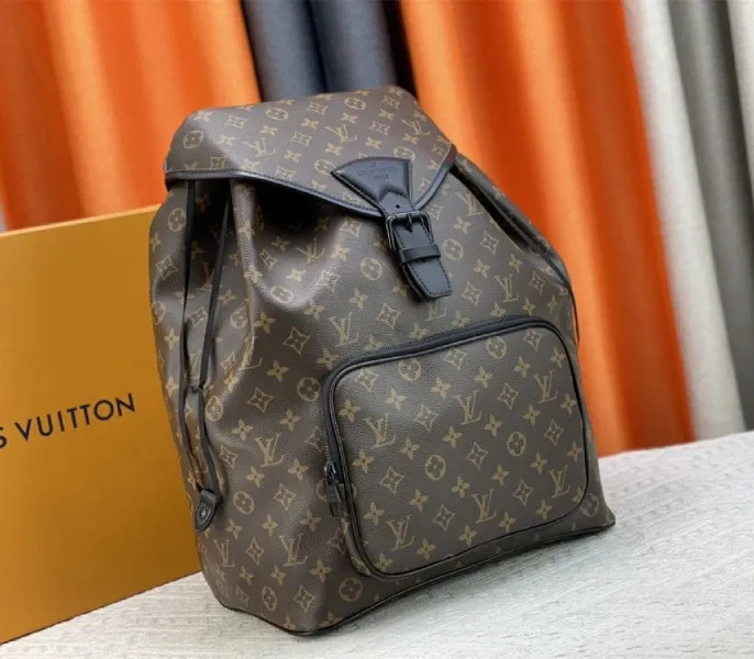 Louis Vuitton Monogram Canvas Montsouris Backpack In Black — image 2
