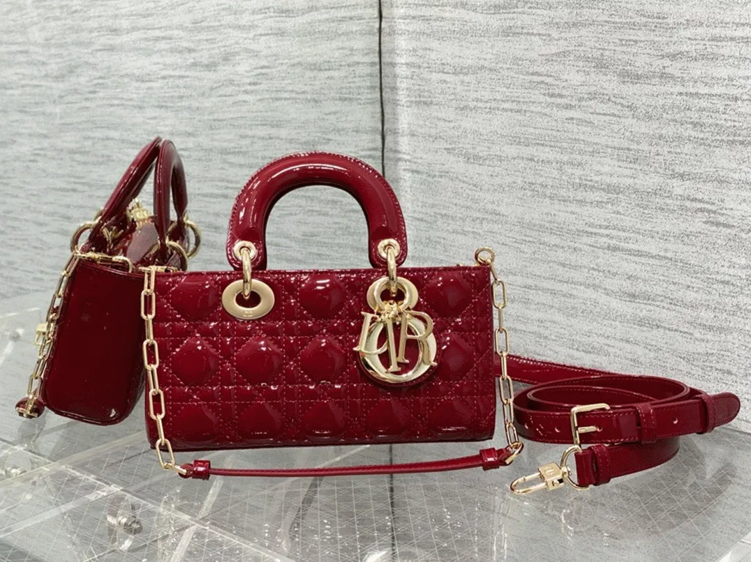 Dior Lady D-Joy Small Bag Imitation in Red — image 3