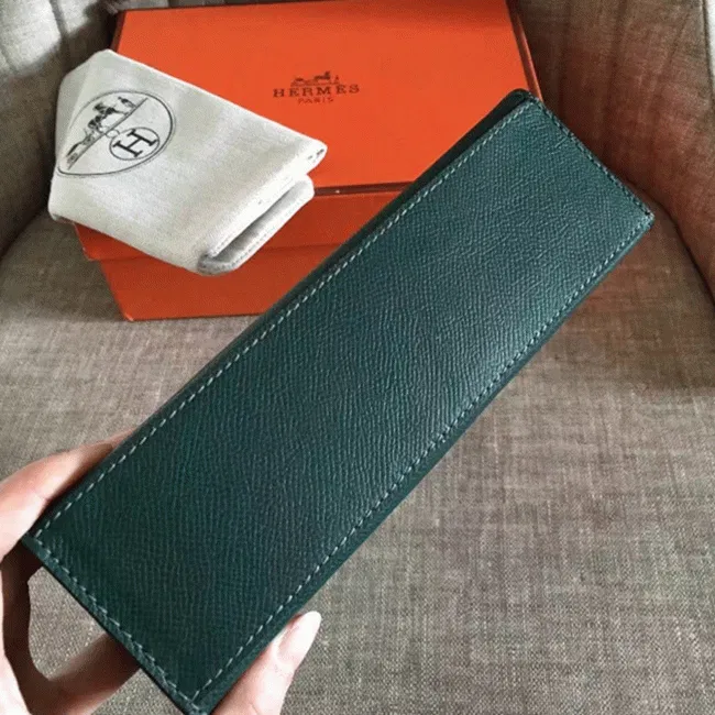Malachite Epsom AAA Hermes Kelly Pochette Green Toned Purse — image 6