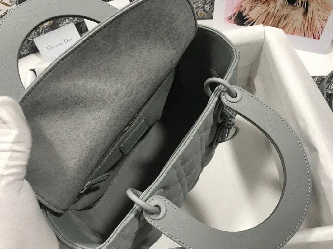 Dior Lady Dior Medium Bag in Grey — image 2