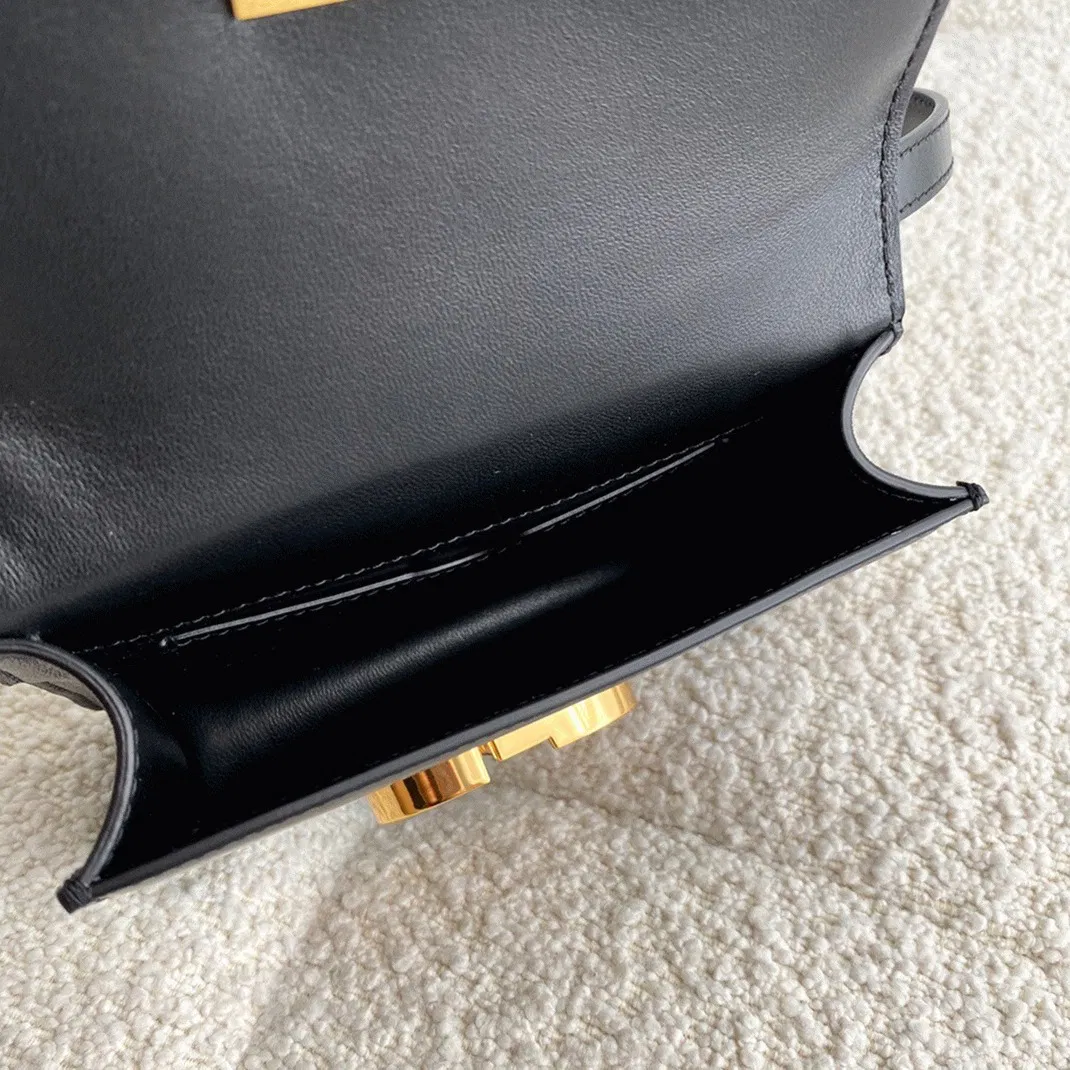 Dior 30 Montaigne Micro Bag in Black Box Calfskin — image 4