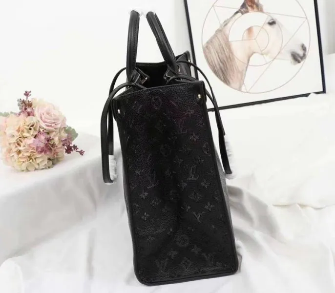 Louis Vuitton Monogram Empreinte Giant Onthego GM Tote In Black — image 3