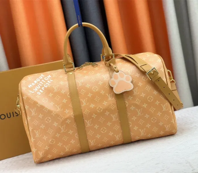 Louis Vuitton Monogram Macassar Canvas Keepall Bandouliere 35 In Borneo Green — image 9