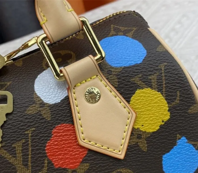 Louis Vuitton X YK Monogram Canvas Speedy 20 Handbag With Textile Strap In Style 1 — image 8
