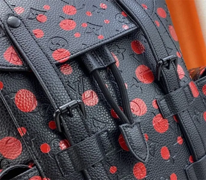 Louis Vuitton X YK Christopher Backpack In Red Infinity Dots — image 8