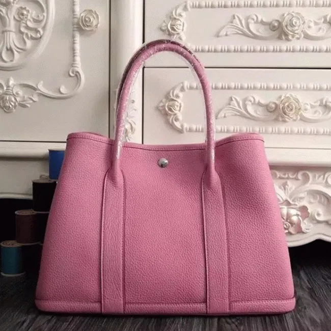 Pink Hermes Garden Party 30cm Chic Tote