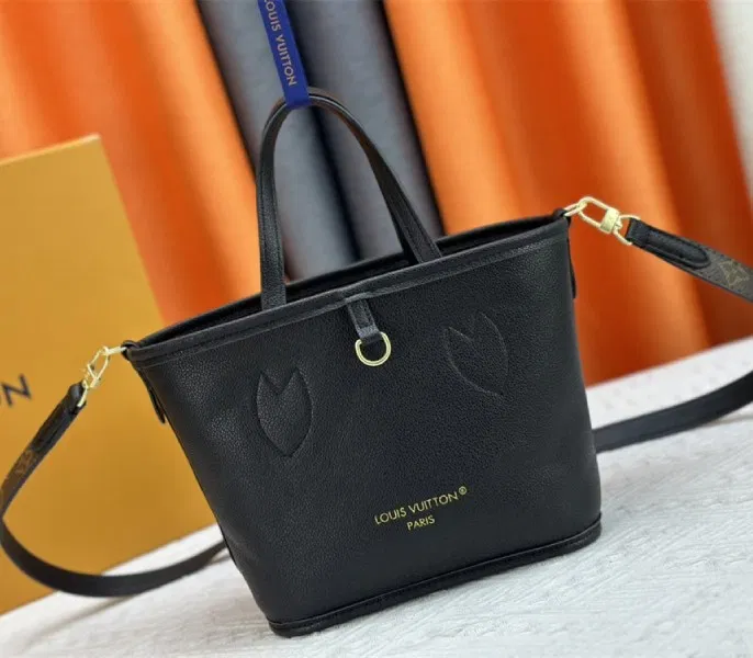 Louis Vuitton Neverfull Bandouliere Inside Out BB Tote In Monogram Canvas And Black Leather — image 4