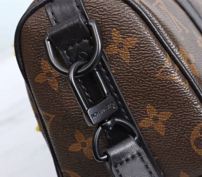 Louis Vuitton Monogram Canvas Mens Zoooom With Friends Nano Keepall Travel Bag — image 9