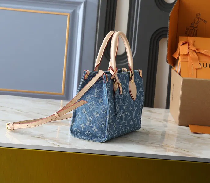 Monogram Denim OnTheGo PM In Blue — image 2