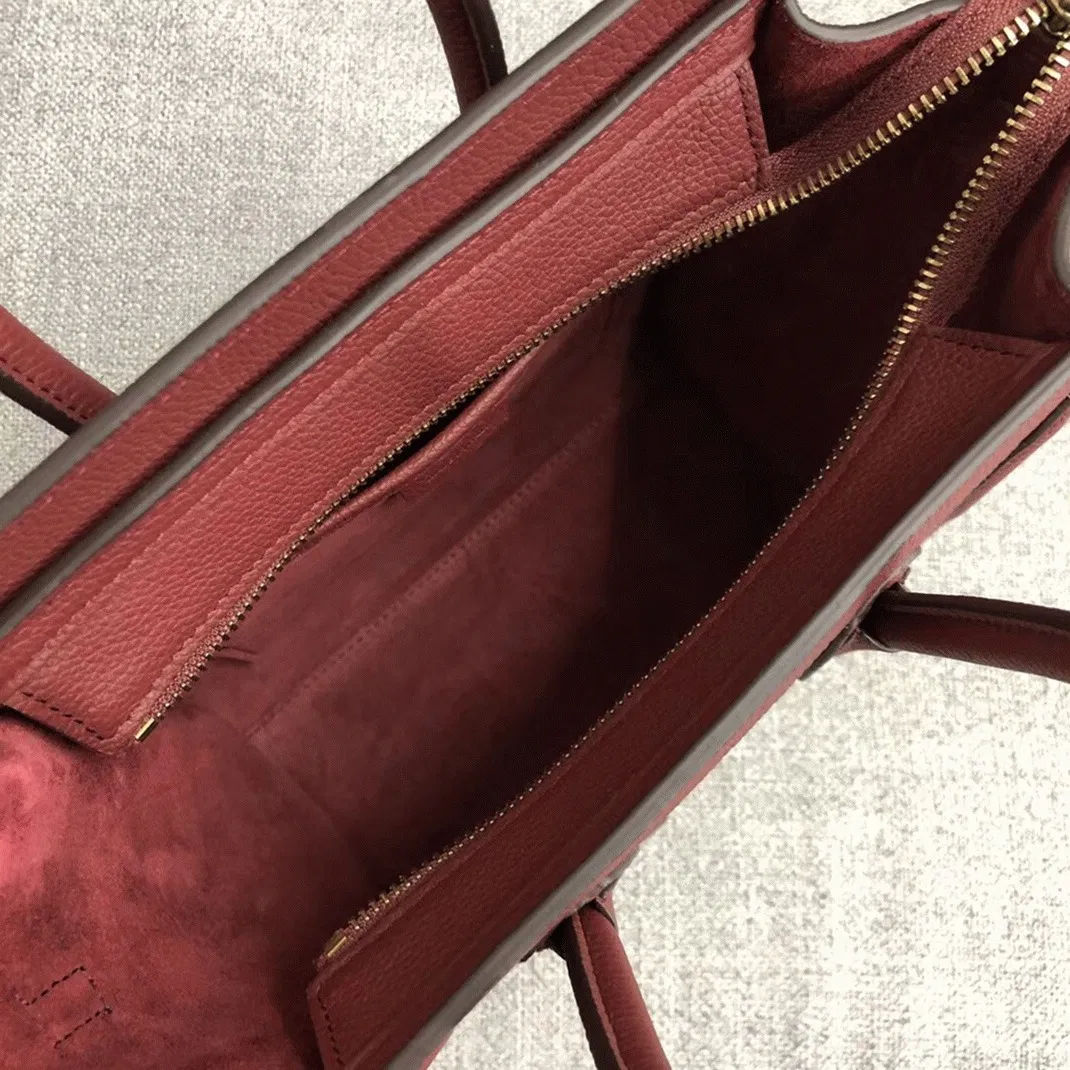 Celine Nano Luggage Tote Bag in Ruby — image 2