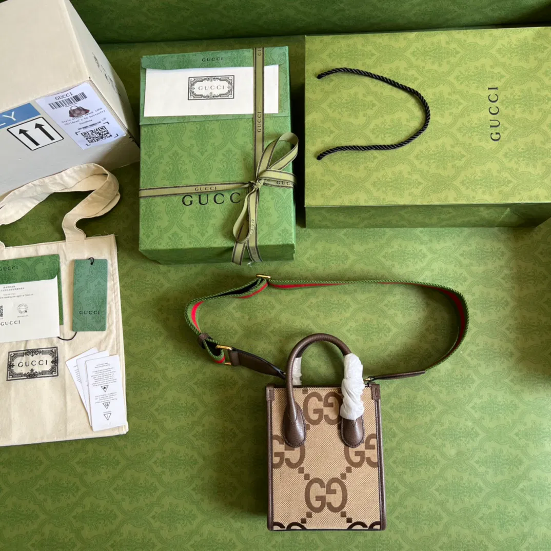Mini tote bag with Interlocking G — image 3