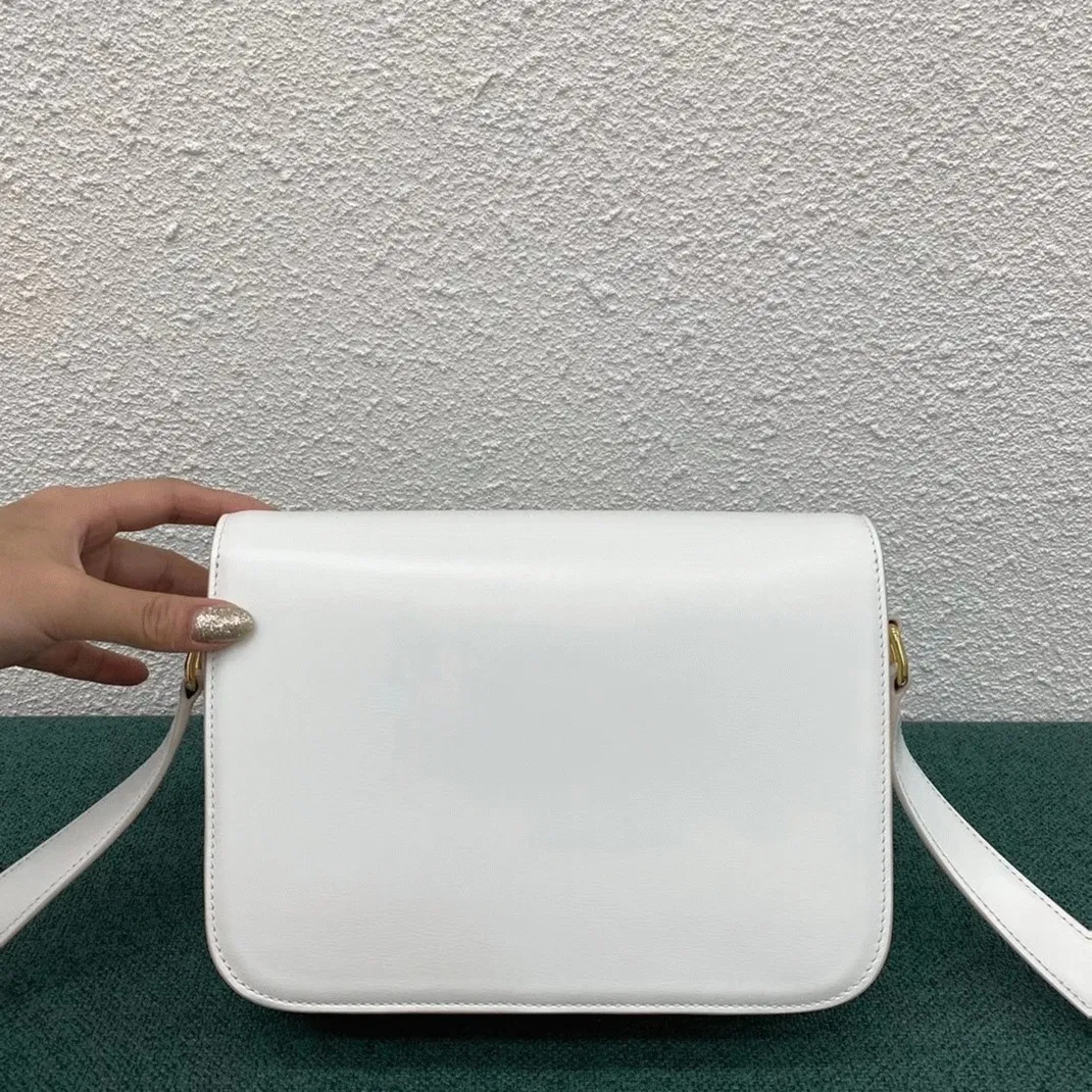 Top Quality Celine Triomphe Medium Bag In White — image 6