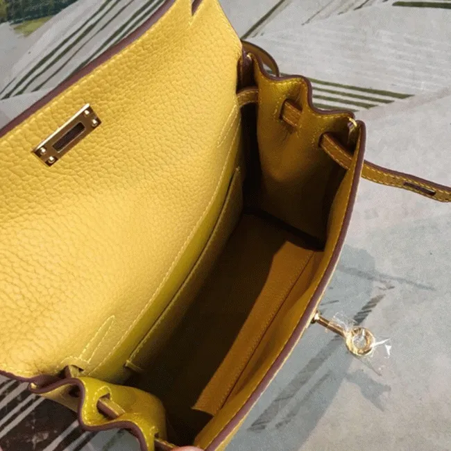 Yellow Clemence Hermes Kelly Ado PM Backpack — image 4