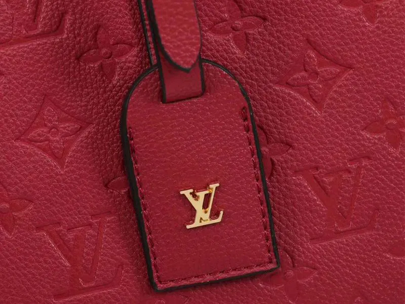 Louis Vuitton Monogram Empreinte Boite Chapeau Souple MM Bag In Red — image 9