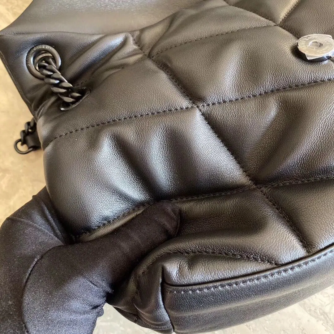 PUFFER MEDIUM BAG IN QUILTED LAMBSKIN — image 9