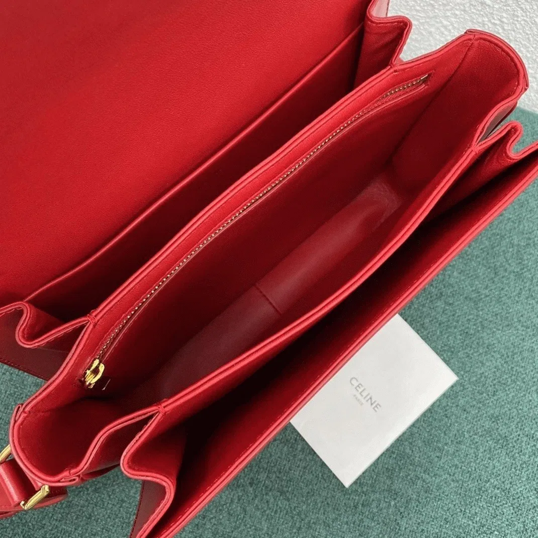Top Quality Celine Triomphe Large Bag In Red — image 4