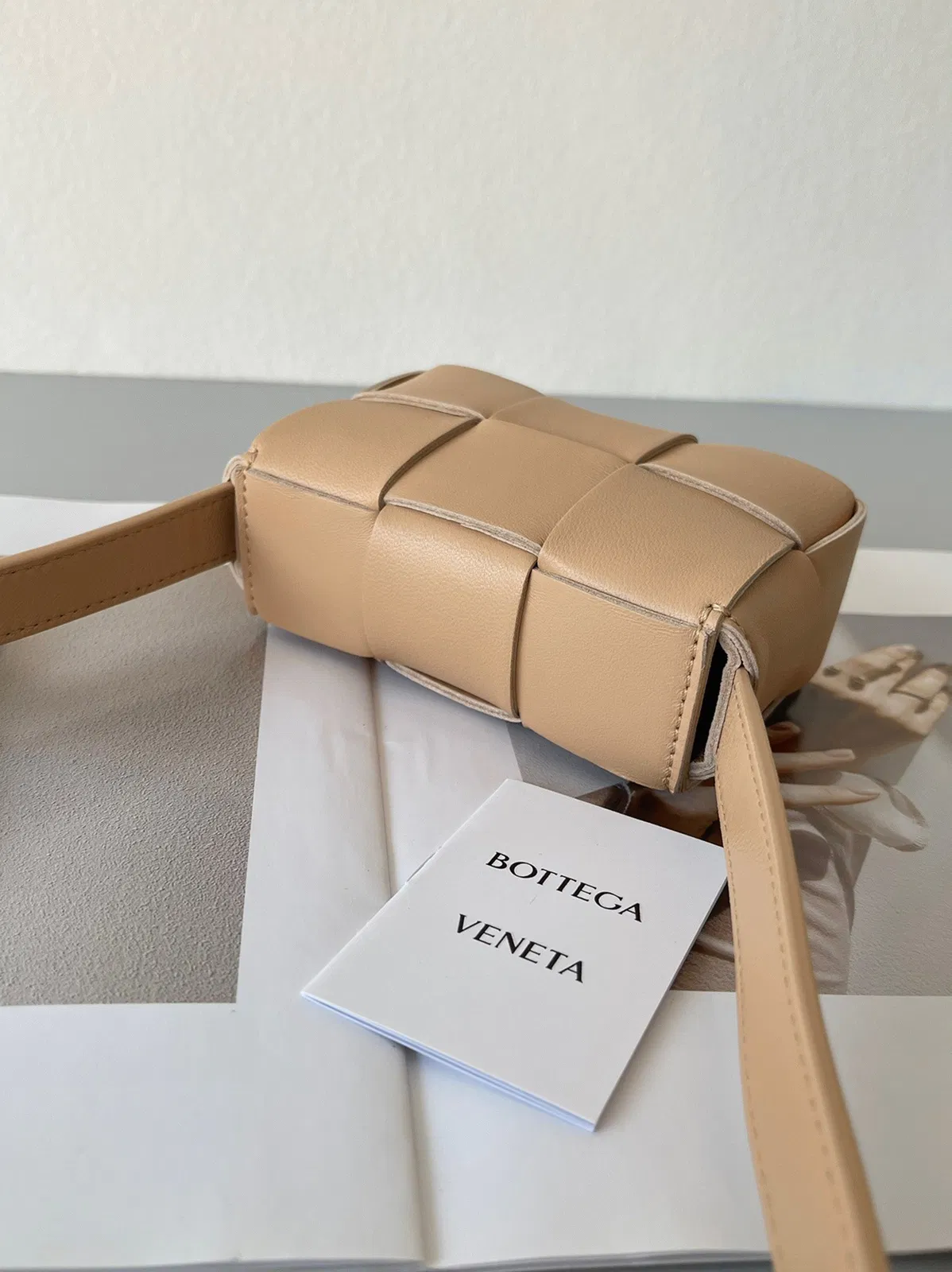 Top Quality Knockoff Bottega Veneta Candy Cassette Bag In Almond — image 5