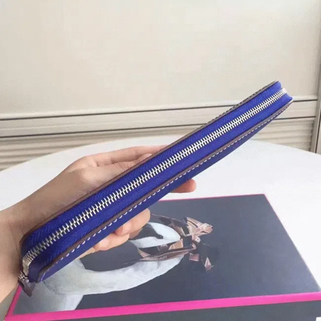 Blue Electric Top Hermes Wallet Azap Zipped — image 5