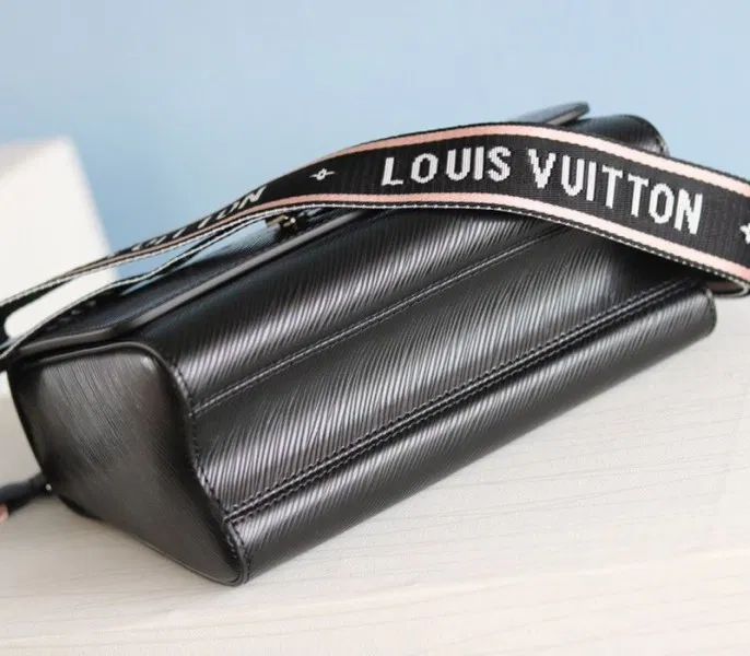 Louis Vuitton Monogram Empreinte Bold Printed Pattern Twist MM Bag In Black — image 7
