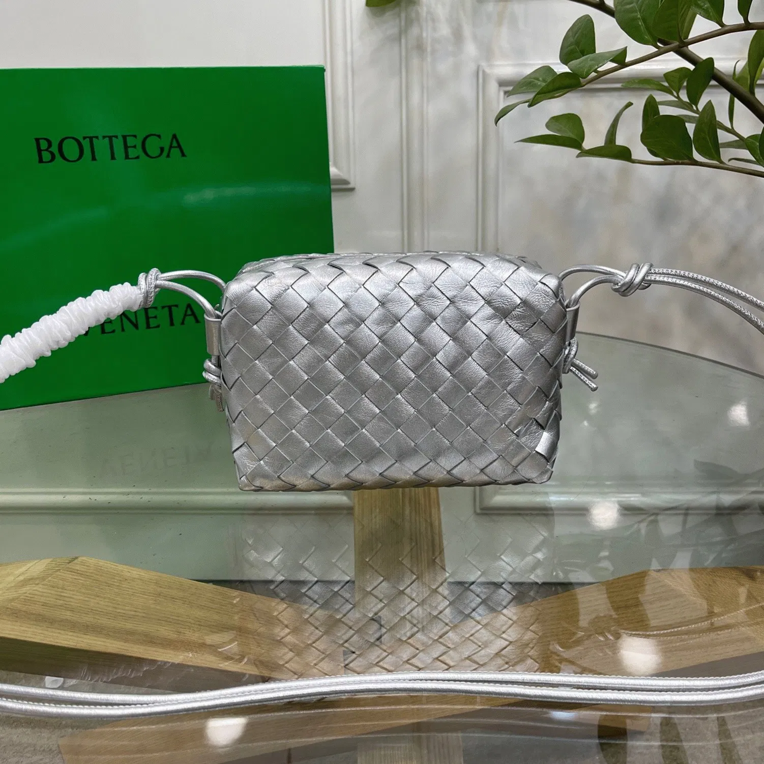 Bottega Veneta Loop Small Bag Silver — image 5