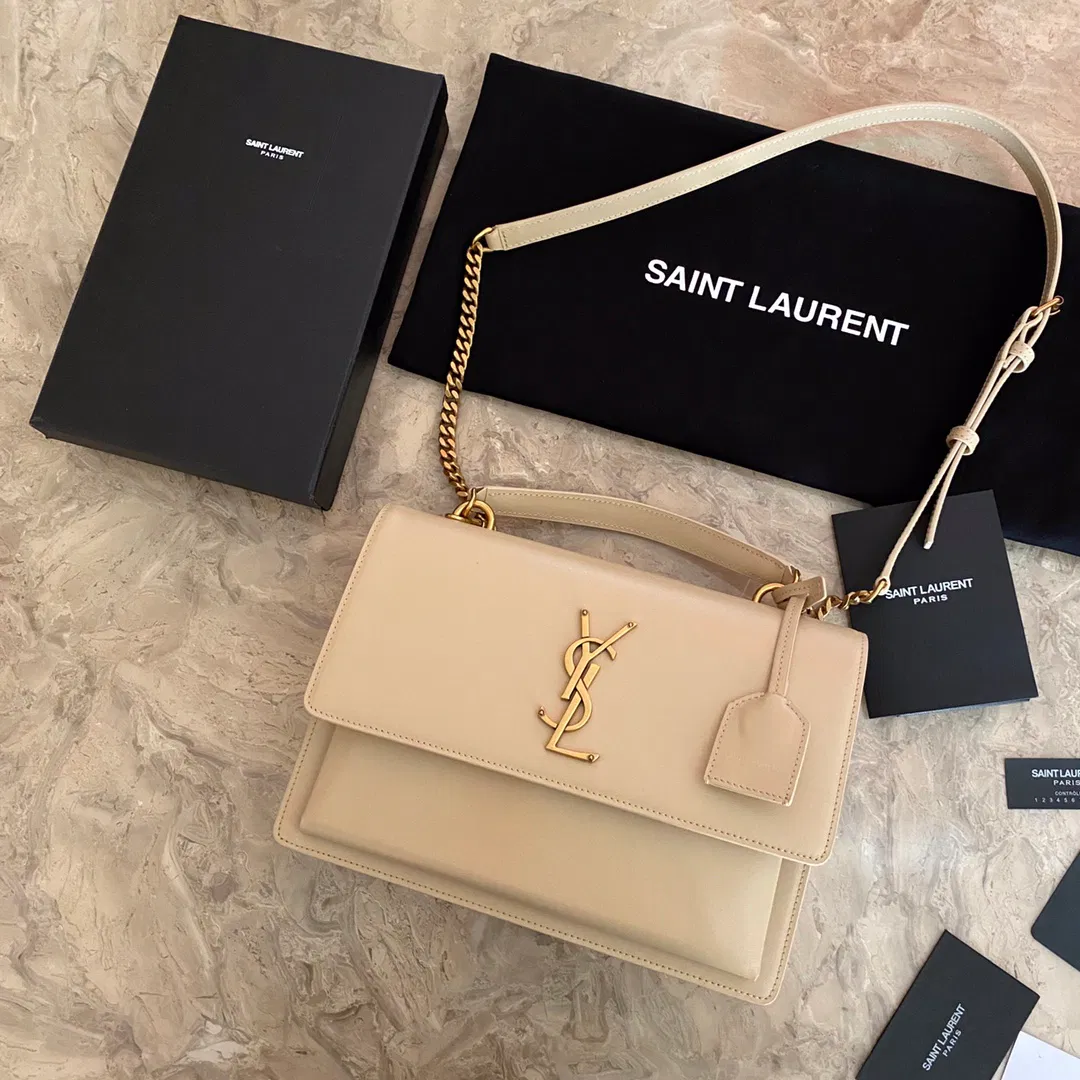 MEDIUM SUNSET SATCHEL IN SMOOTH LEATHER — image 2