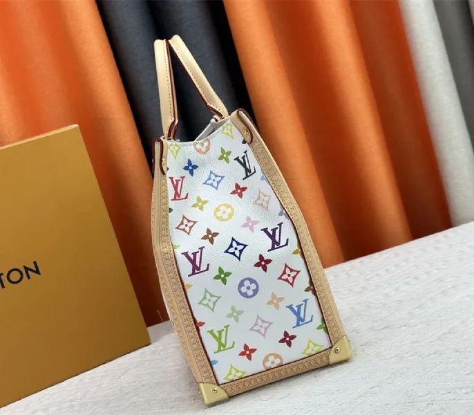 Louis Vuitton X TM Multicolored Onthego MM In White — image 5