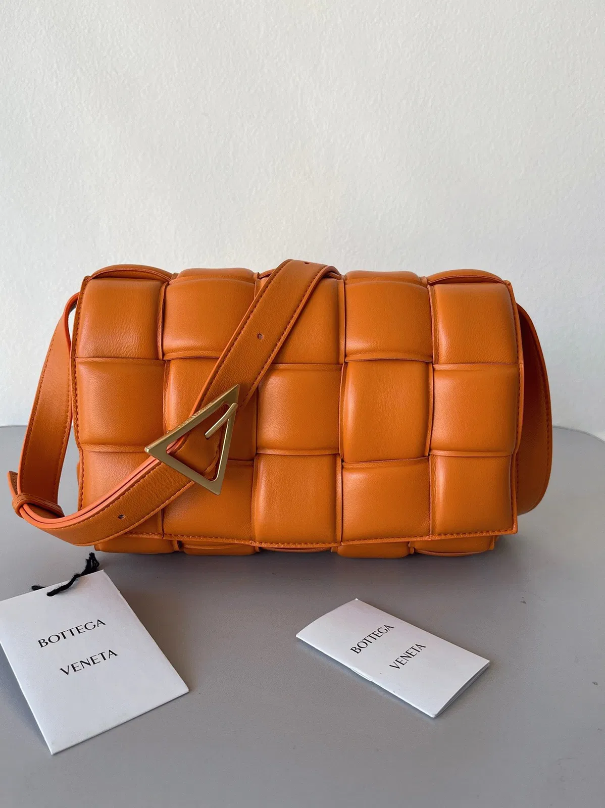 Top Quality Bottega Veneta Padded Cassette Bag In Orange — image 3