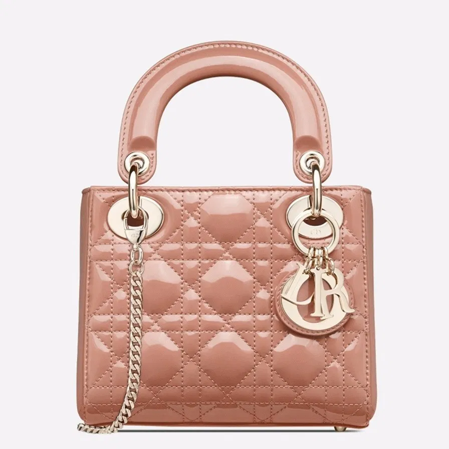 Dior Lady Dior Mini Chain Bag in Nude