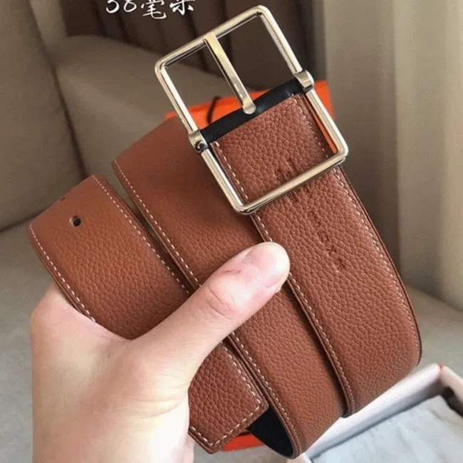 Hermes reversible saddle style belt in brown — image 6
