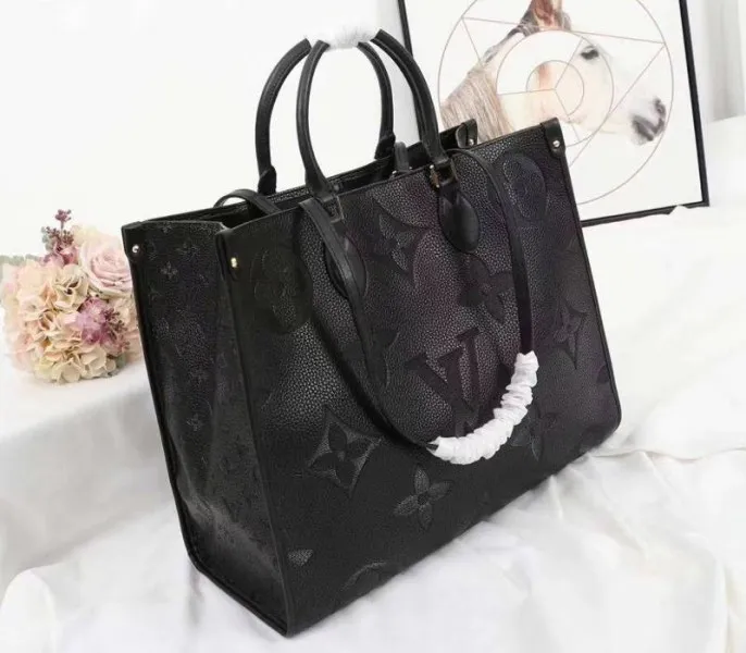 Louis Vuitton Monogram Empreinte Giant Onthego GM Tote In Black — image 2