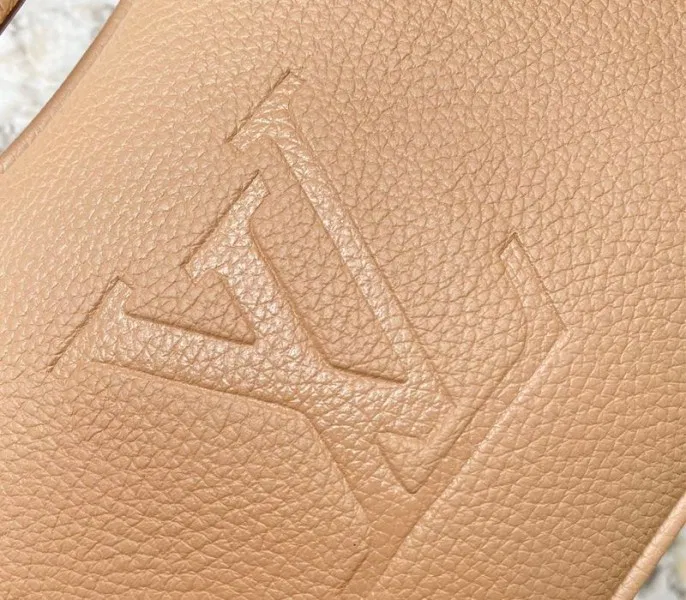 Louis Vuitton Monogram Empreinte Leather Bagatelle Mini Hobo In Beige — image 7
