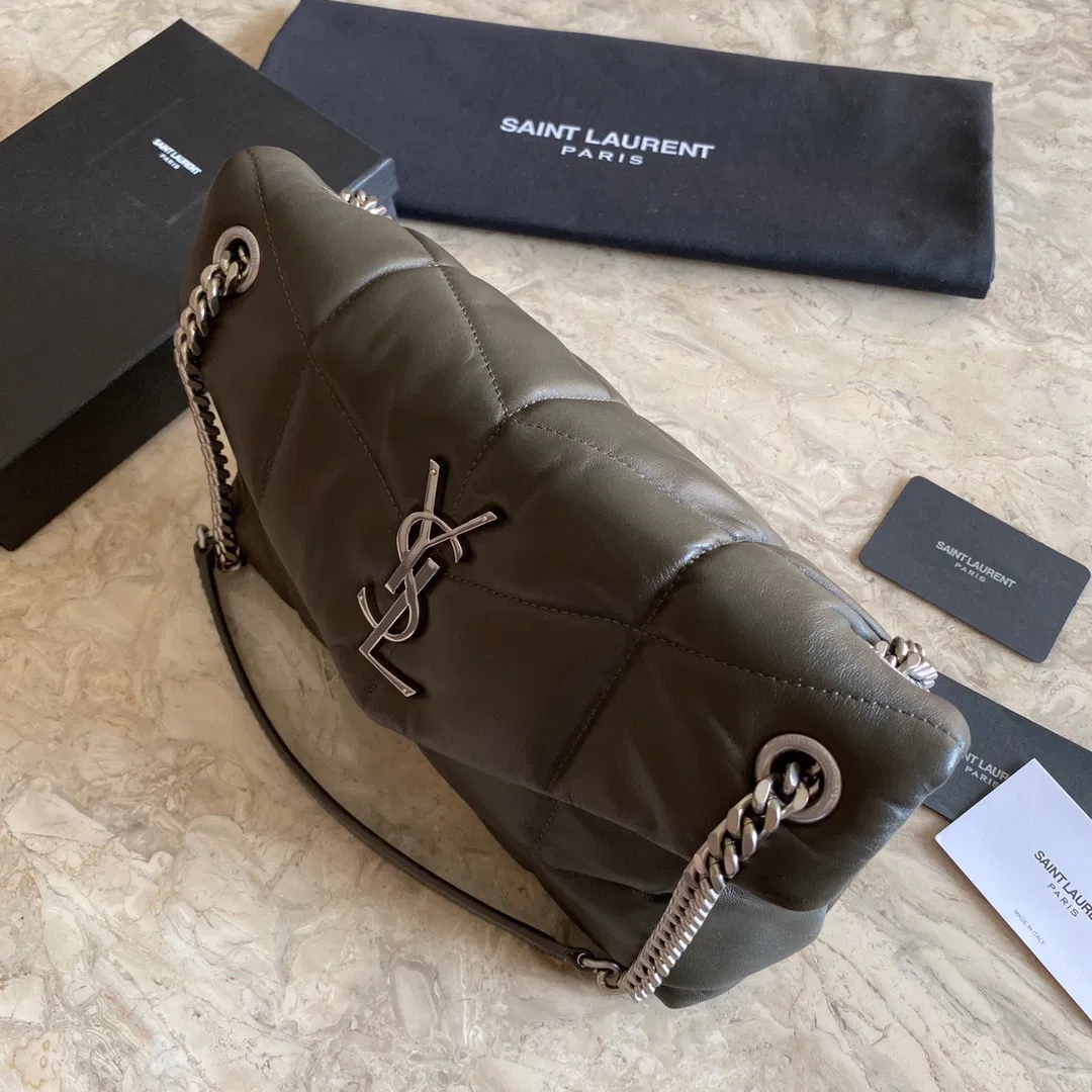 PUFFER MEDIUM BAG IN QUILTED LAMBSKIN — image 6