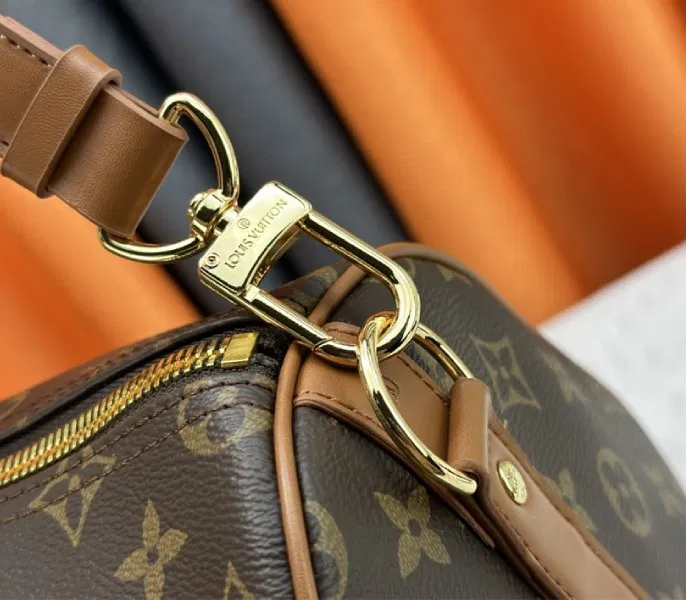 Louis Vuitton Monogram Dust Canvas Keepall Bandouliere 50 In Brown — image 9