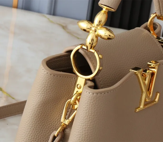 Louis Vuitton Capucines BB Handbag In Galet Gray — image 8