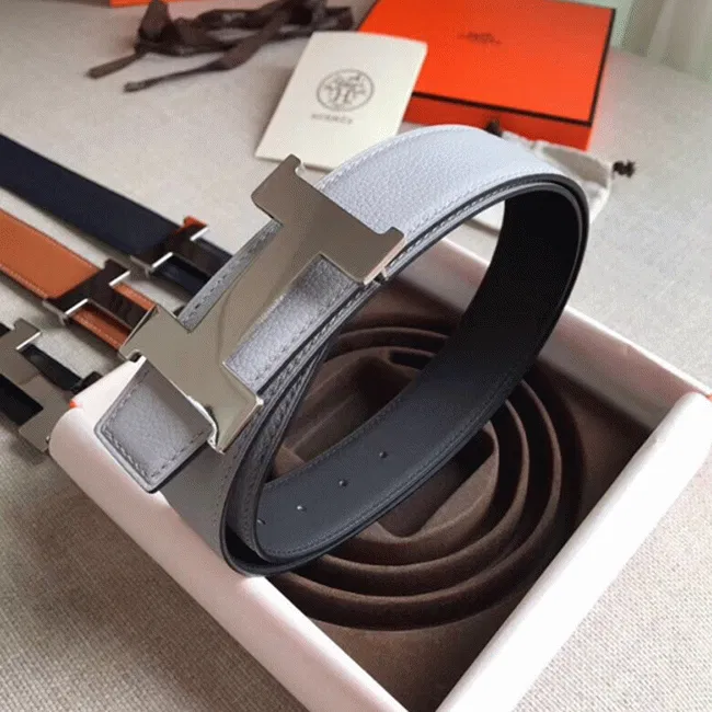 Premium Hermes Constance belt buckle in perle color — image 4