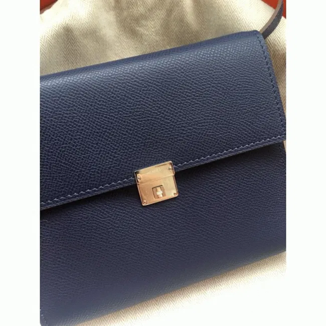 Sapphire Hermes Clic wallet with strap — image 2