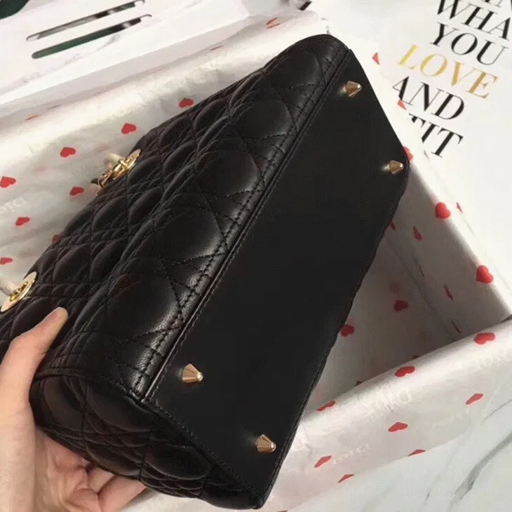 Dior Lady Dior Medium Bag in Black — image 7