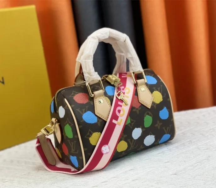 Louis Vuitton X YK Monogram Canvas Speedy 20 Handbag With Textile Strap In Style 1 — image 2