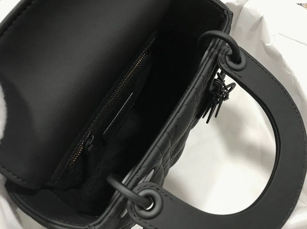 Dior Lady Dior Mini Chain Bag in Black — image 11