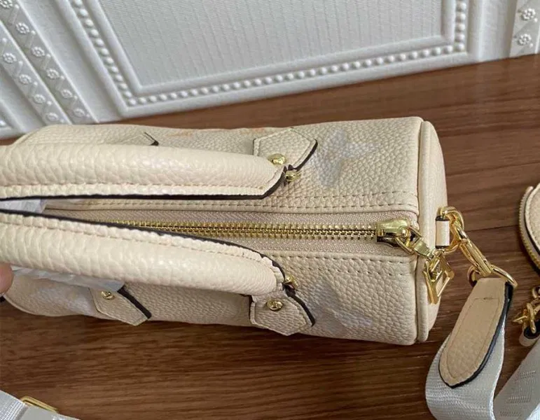 Louis Vuitton Bicolor Monogram Empreinte Papillon BB Bag In Cream And Saffron — image 8