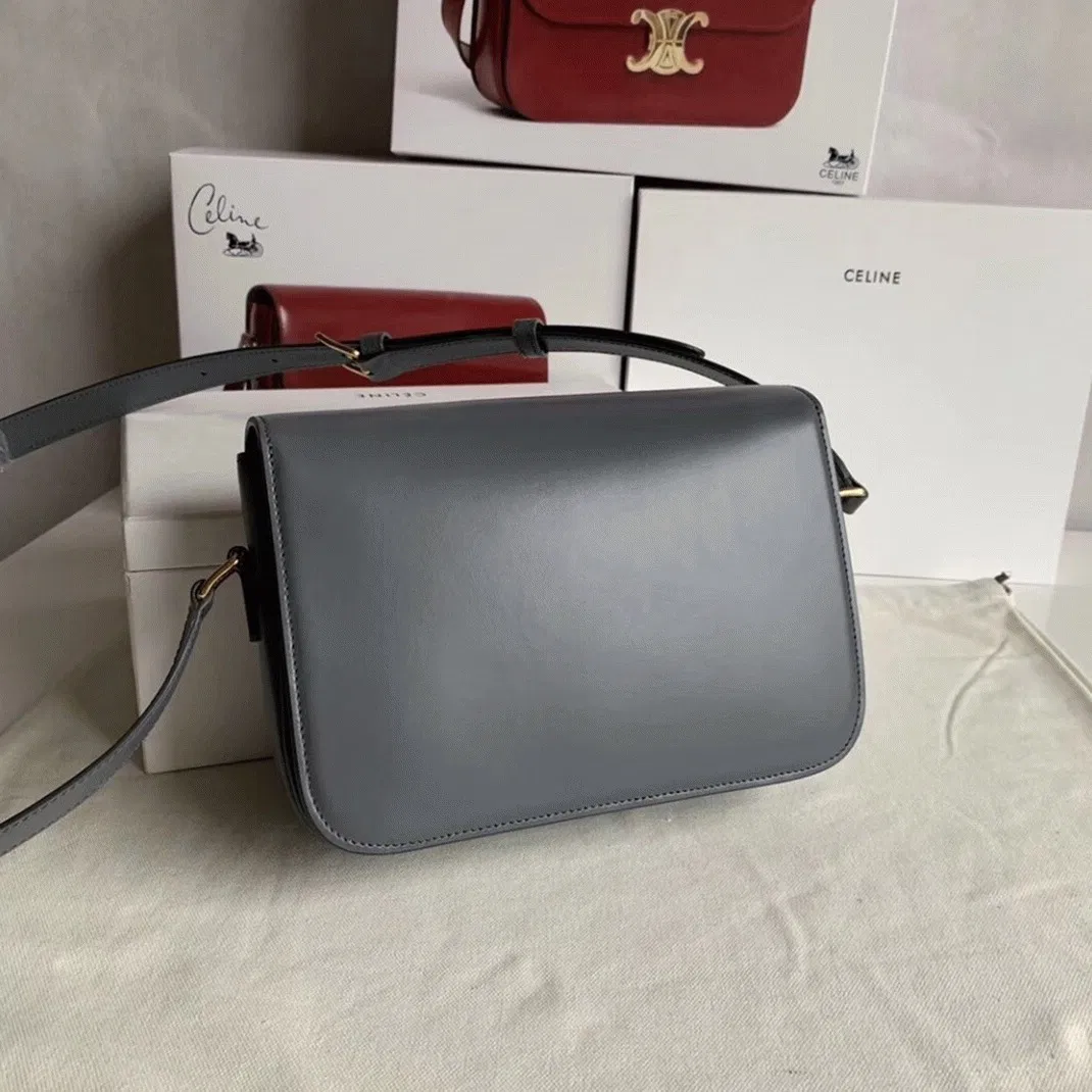 Top Quality Knockoff Celine Triomphe Medium Bag In Grey — image 7