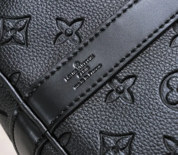 LV Monogram Empreinte Keepall Bandouliere 45 In Black — image 6