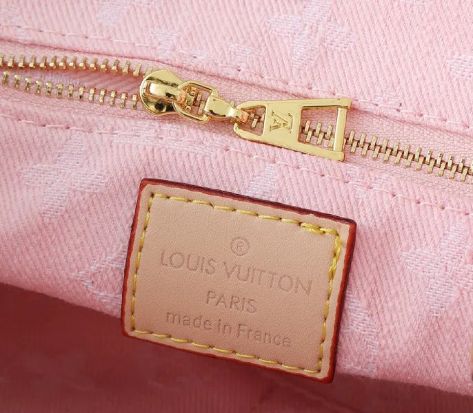Monogram Denim OnTheGo PM In Washed Pink — image 6