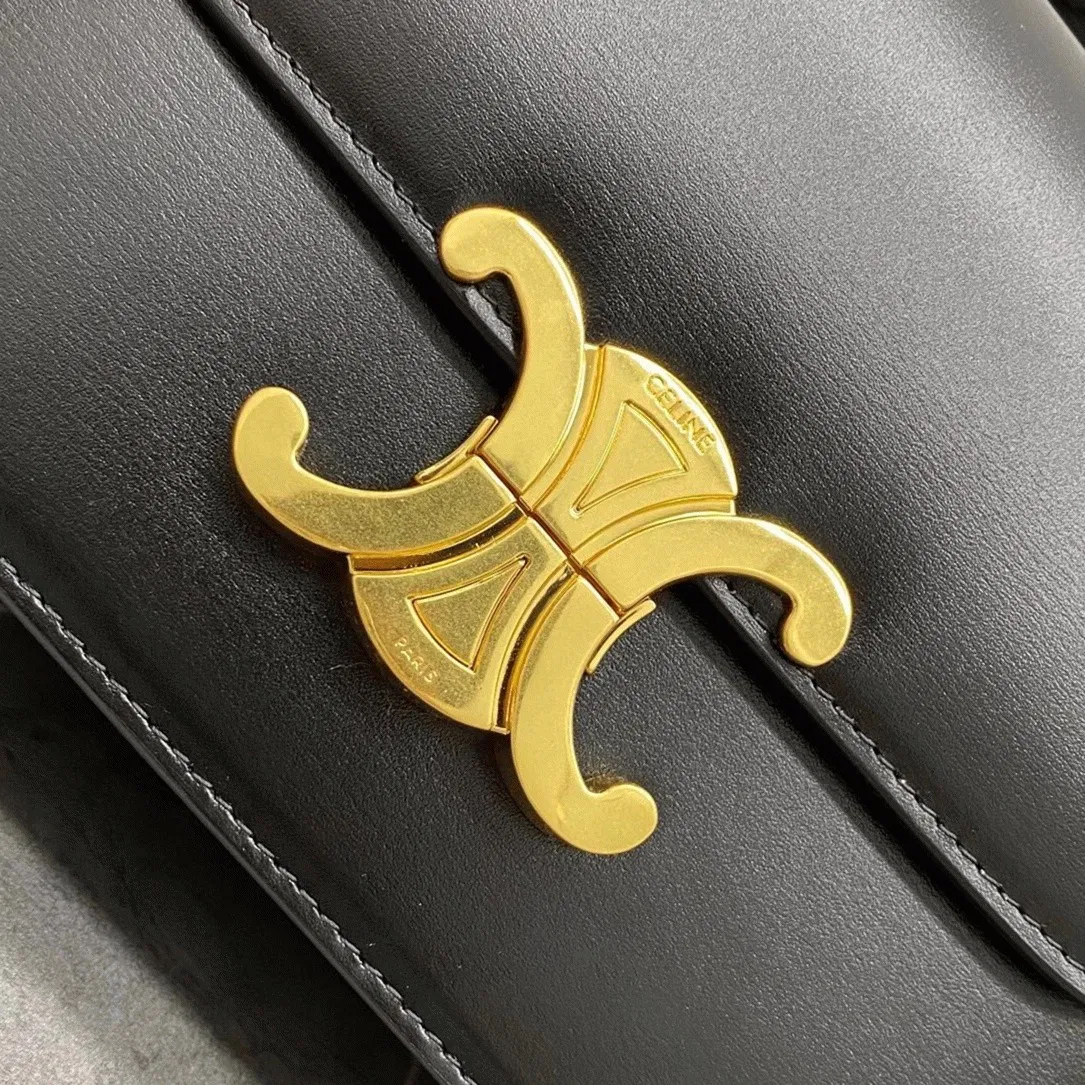 Top Quality Knockoff Celine Triomphe Teen Bag In Black — image 6