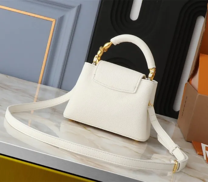 Louis Vuitton Capucines Mini Capucines Handbag In Quartz White — image 2