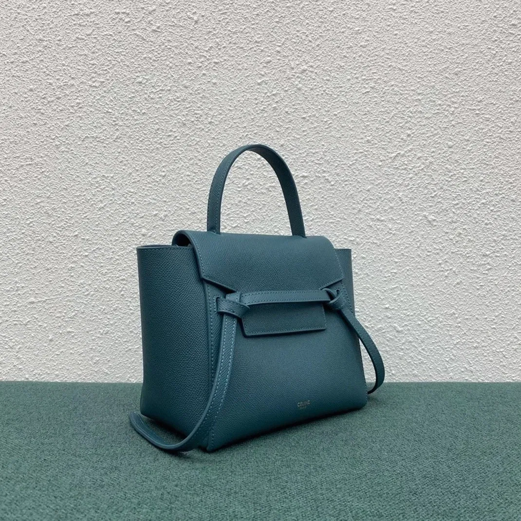 Celine Belt Nano Bag Imitation in Prussian Blue — image 10