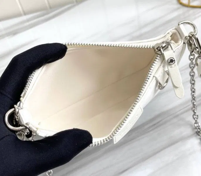 Louis Vuitton Epi Leather Easy Pouch On Strap In Quartz White — image 6
